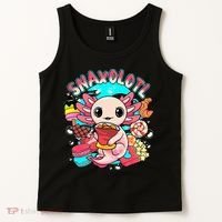Cute Axolotl Lover Snaxolotl Food Sweets Tank Top thumb 2