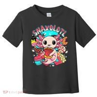 Cute Axolotl Lover Snaxolotl Food Sweets Toddler T-Shirt thumb 0