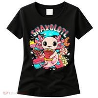 Cute Axolotl Lover Snaxolotl Food Sweets Women's T-Shirt thumb 0