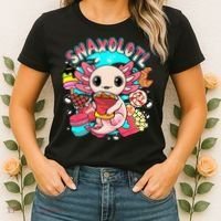 Cute Axolotl Lover Snaxolotl Food Sweets Women's T-Shirt thumb 2