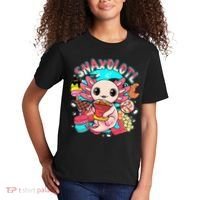 Cute Axolotl Lover Snaxolotl Food Sweets Kids T-Shirt thumb 2