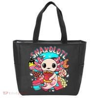 Cute Axolotl Lover Snaxolotl Food Sweets Tote Bag thumb 0