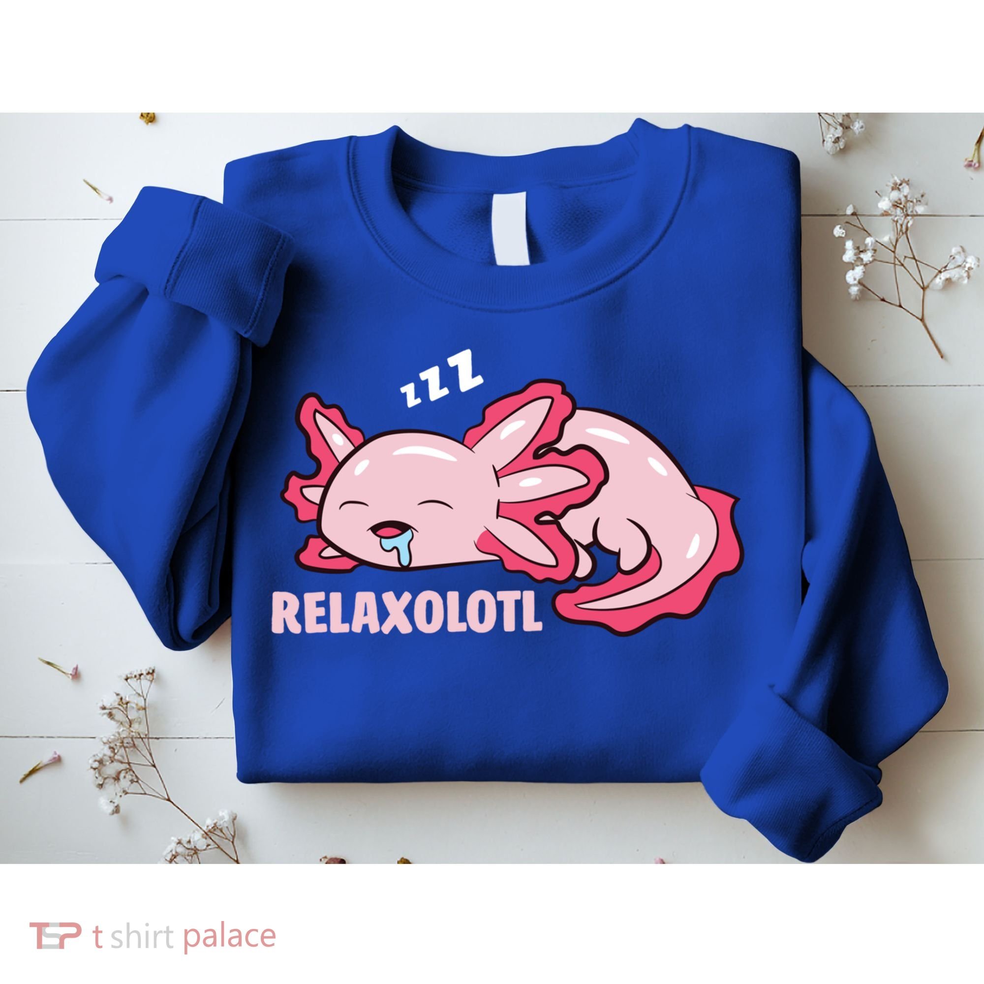 Cute Axolotl Lover Mexican Salamander Relaxolotl Gift Sweatshirt