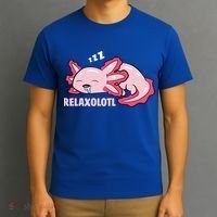 Cute Axolotl Lover Mexican Salamander Relaxolotl Gift T-Shirt thumb 3