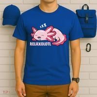 Cute Axolotl Lover Mexican Salamander Relaxolotl Gift T-Shirt thumb 6