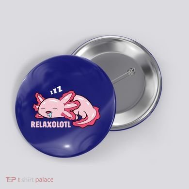Cute Axolotl Lover Mexican Salamander Relaxolotl Gift Button