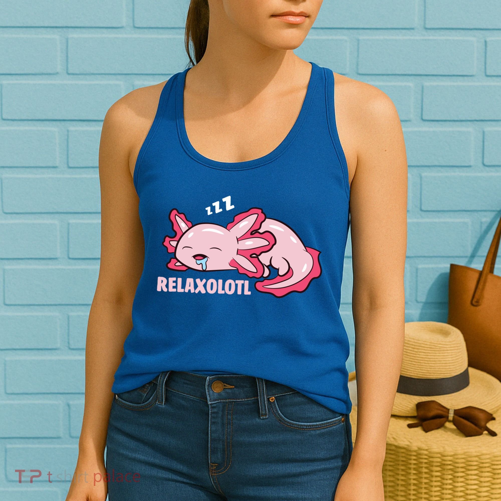 Cute Axolotl Lover Mexican Salamander Relaxolotl Gift Women's Tank Top