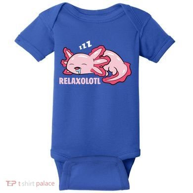 Cute Axolotl Lover Mexican Salamander Relaxolotl Gift Baby Bodysuit