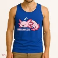 Cute Axolotl Lover Mexican Salamander Relaxolotl Gift Tank Top thumb 3