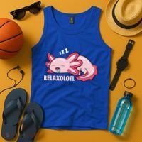 Cute Axolotl Lover Mexican Salamander Relaxolotl Gift Tank Top thumb 4