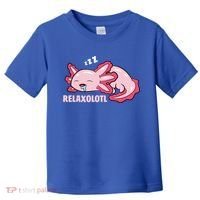 Cute Axolotl Lover Mexican Salamander Relaxolotl Gift Toddler T-Shirt thumb 0