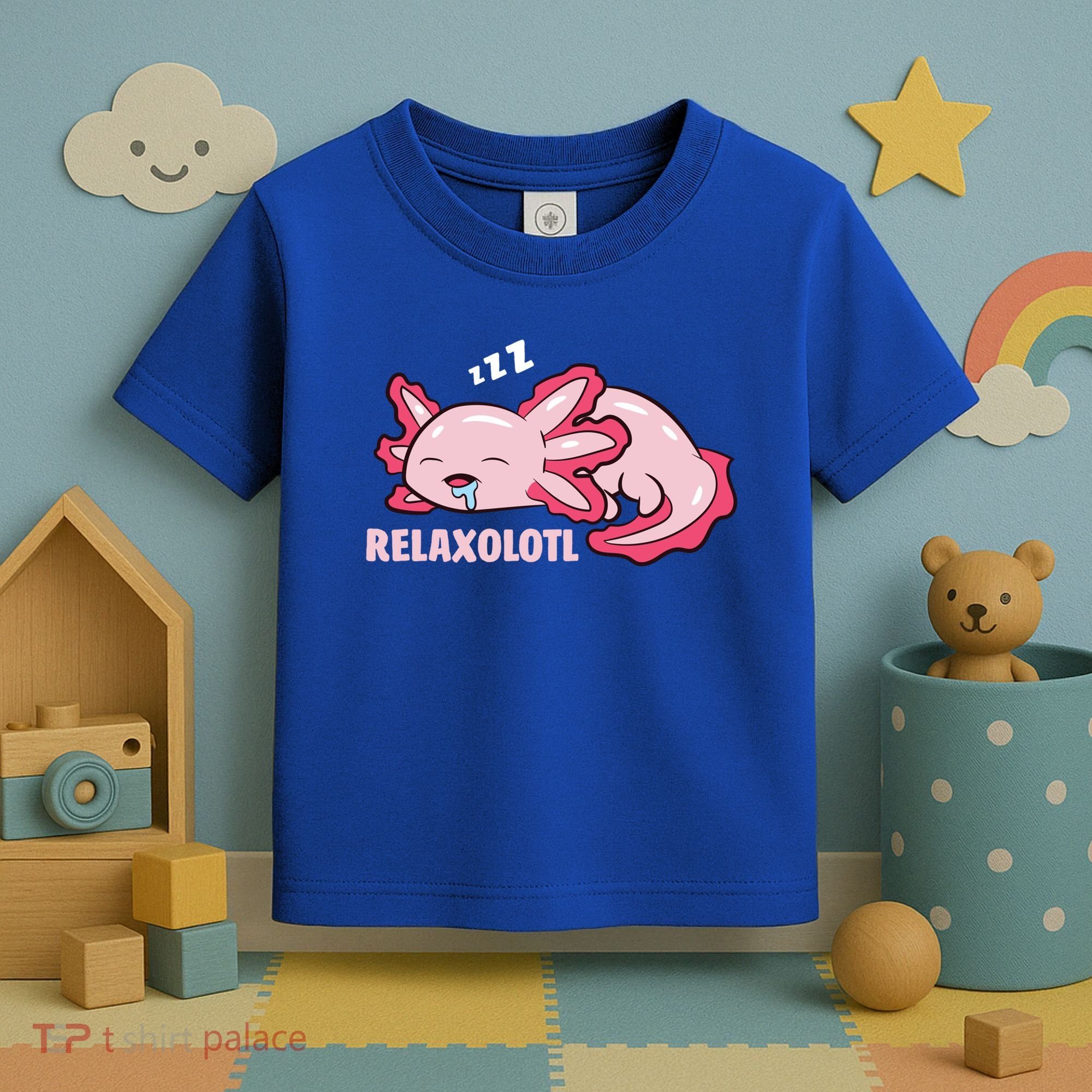 Cute Axolotl Lover Mexican Salamander Relaxolotl Gift Toddler T-Shirt