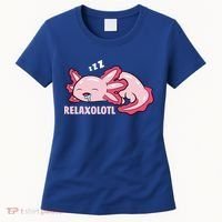 Cute Axolotl Lover Mexican Salamander Relaxolotl Gift Women's T-Shirt thumb 0
