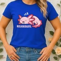 Cute Axolotl Lover Mexican Salamander Relaxolotl Gift Women's T-Shirt thumb 2
