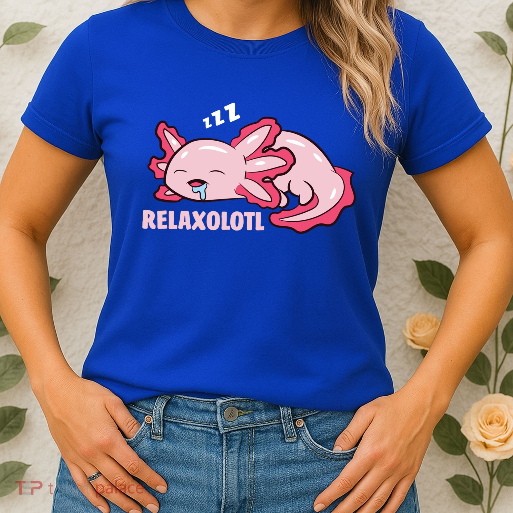 Cute Axolotl Lover Mexican Salamander Relaxolotl Gift Women's T-Shirt