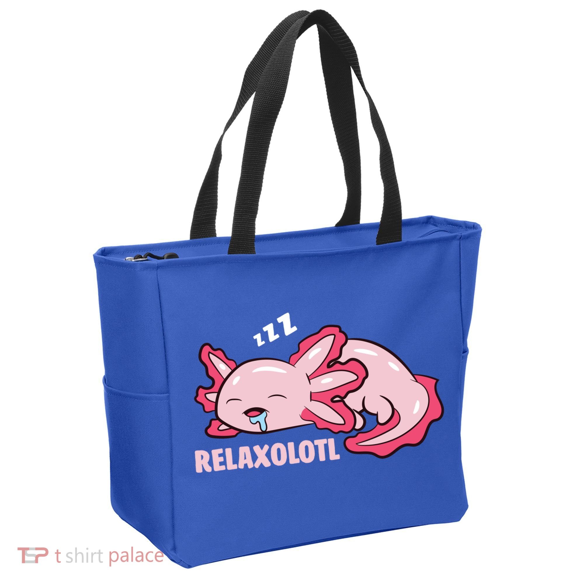 Cute Axolotl Lover Mexican Salamander Relaxolotl Gift Tote Bag