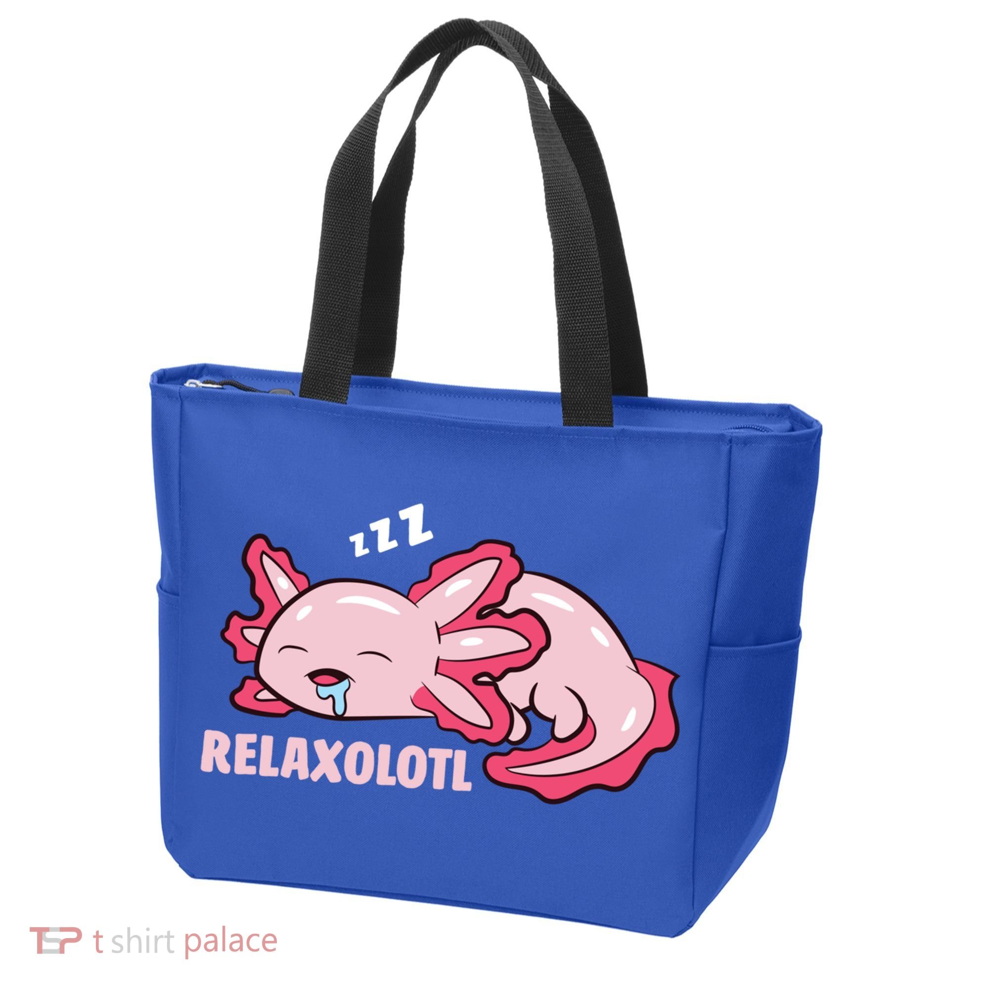 Cute Axolotl Lover Mexican Salamander Relaxolotl Gift Tote Bag