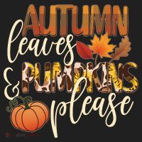 Cute Autumn Leaves And Pumpkins Please Women's Sweatshirt thumb 2