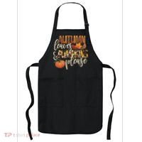 Cute Autumn Leaves And Pumpkins Please Apron thumb 0
