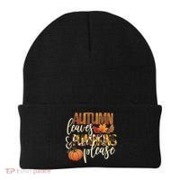 Cute Autumn Leaves And Pumpkins Please Beanie thumb 0