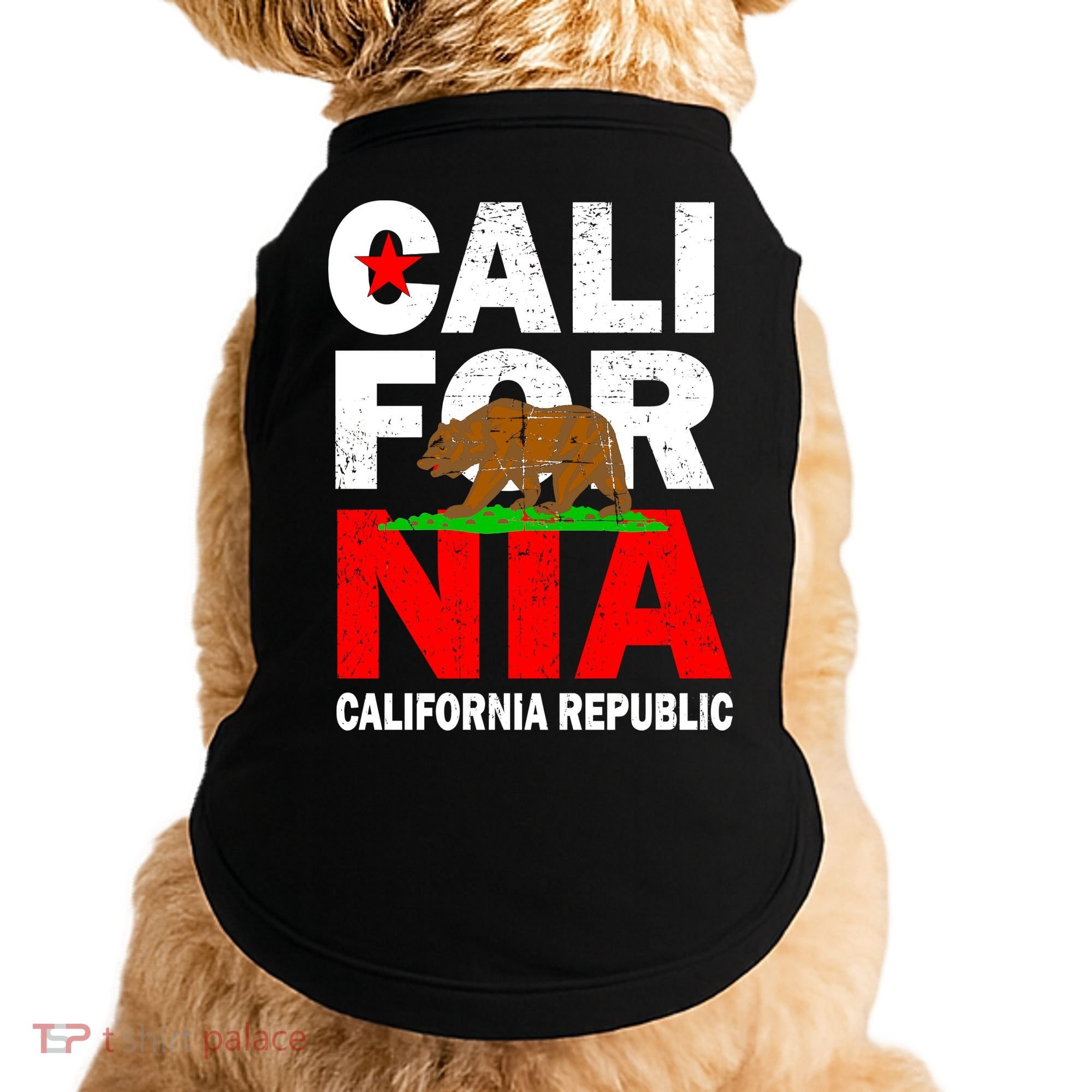 Cali California Republic Logo Doggie Tank