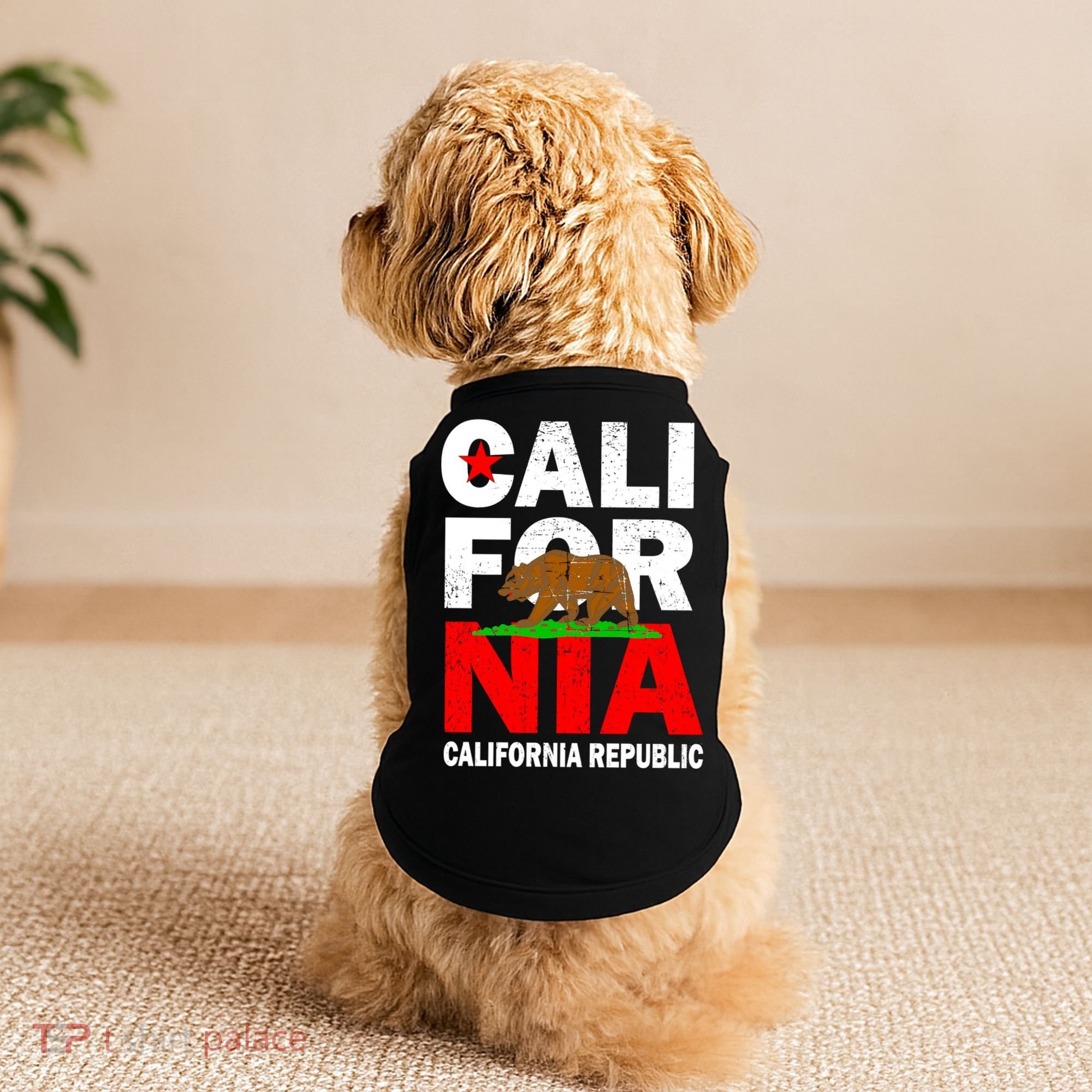 Cali California Republic Logo Doggie Tank