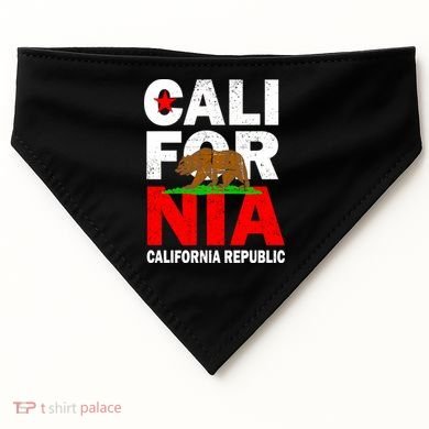 Cali California Republic Logo USA-Made Doggie Bandana
