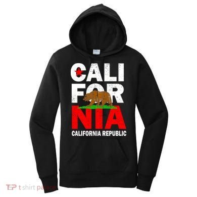 Cali California Republic Logo Women's Hoodie