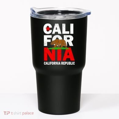 Cali California Republic Logo Tumbler