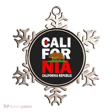 Cali California Republic Logo Ornament