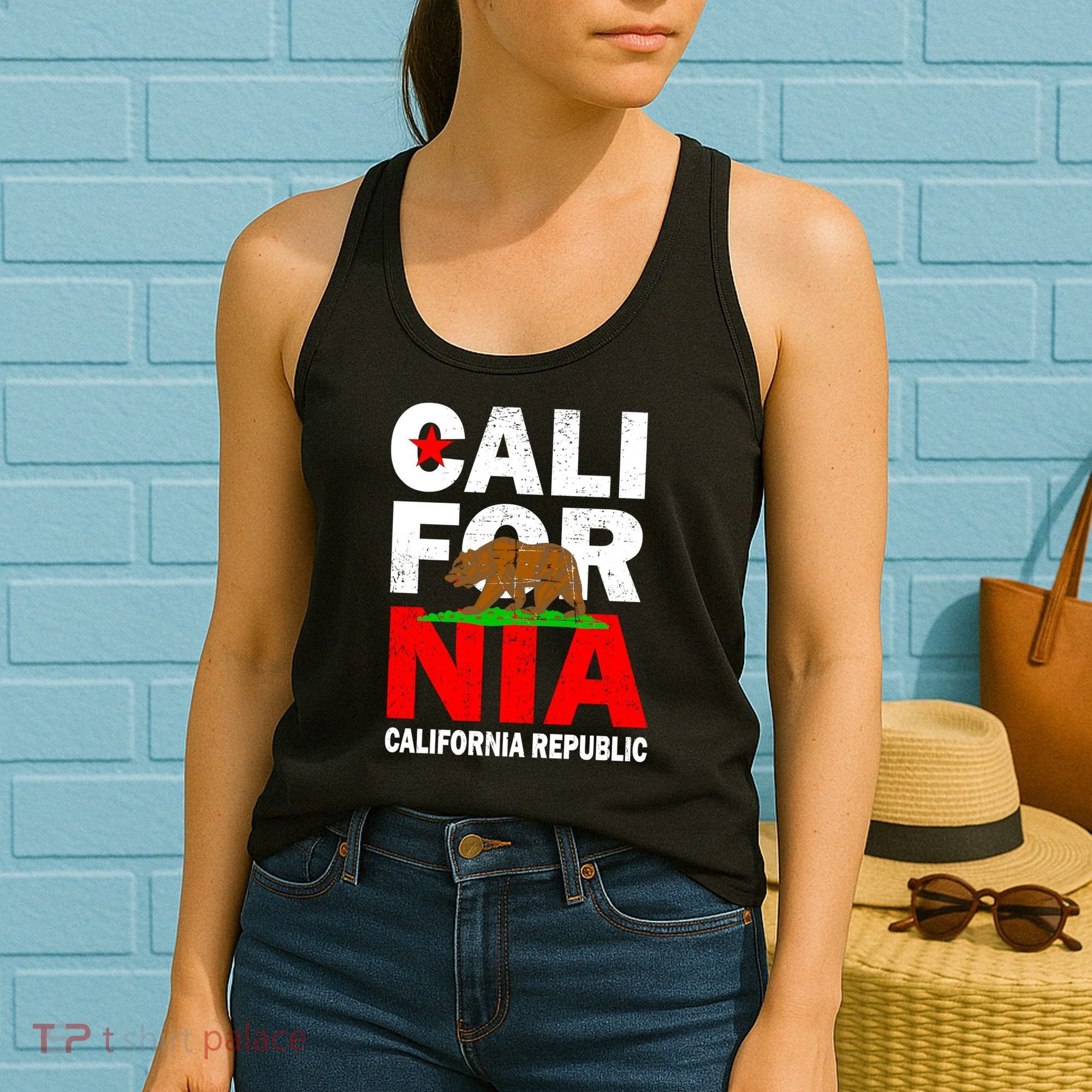 Cali California Republic Logo Women's Tank Top