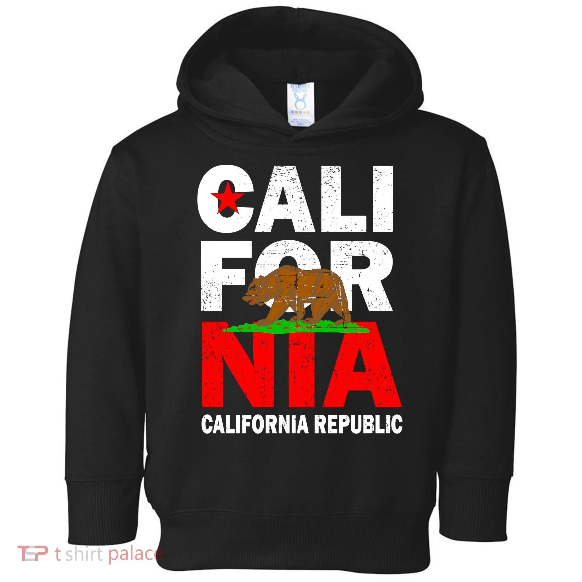 Cali California Republic Logo Toddler Hoodie