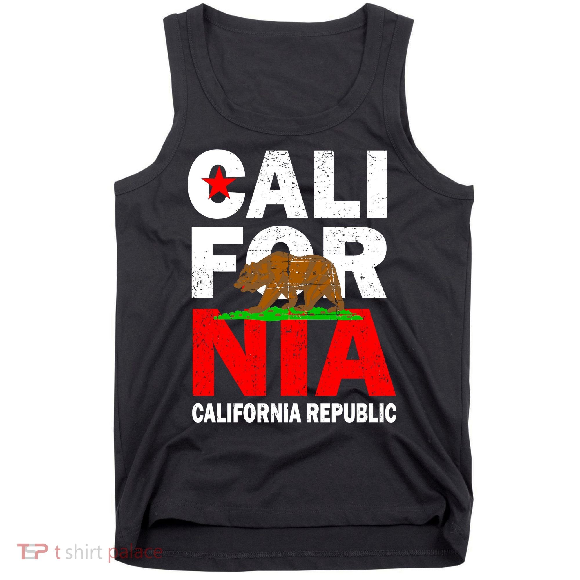 Cali California Republic Logo Tank Top