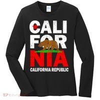 Cali California Republic Logo Women's Long Sleeve Shirt thumb 0