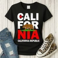 Cali California Republic Logo Women's T-Shirt thumb 3