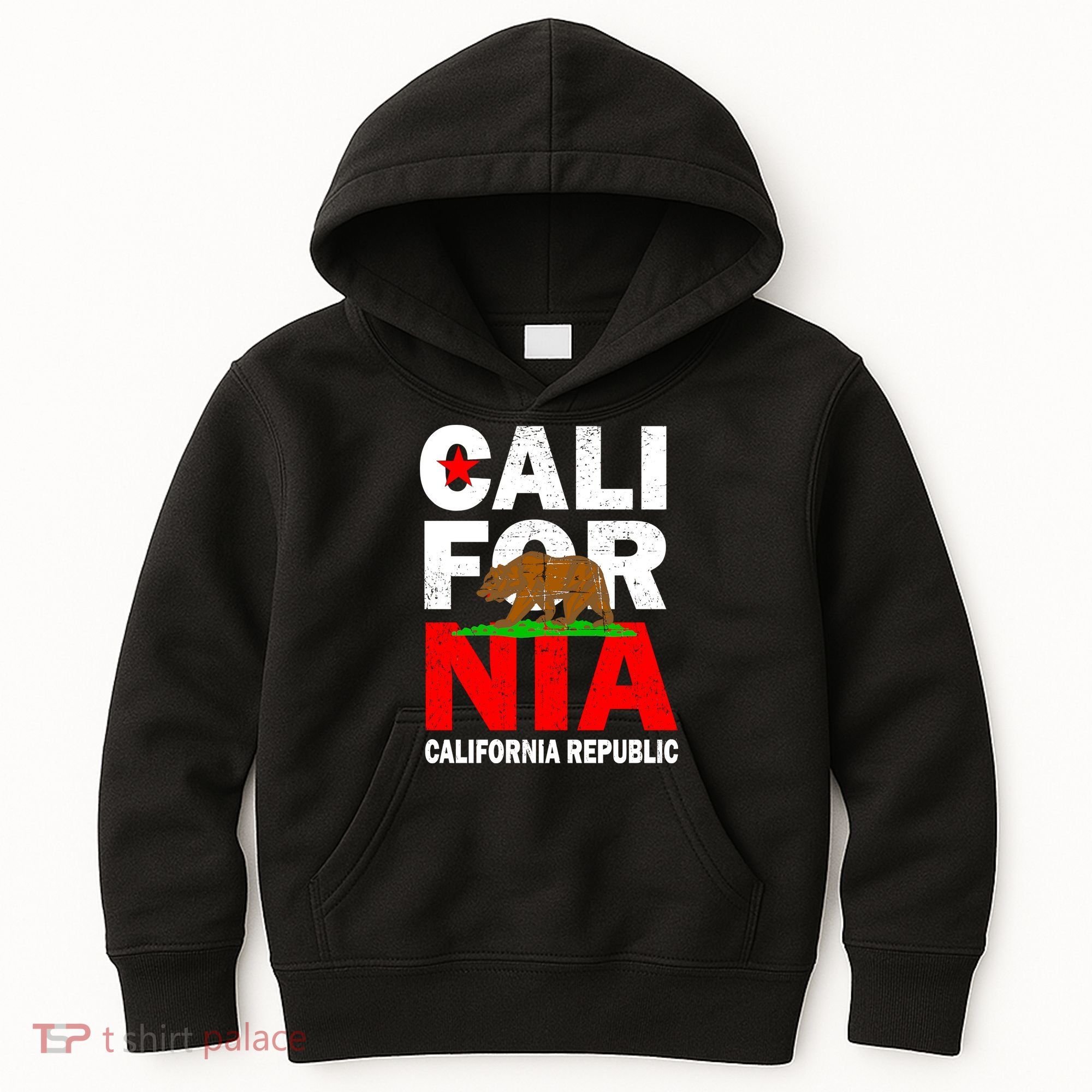 Cali California Republic Logo Kids Hoodie