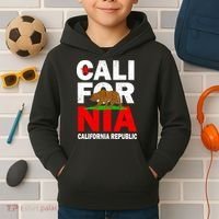 Cali California Republic Logo Kids Hoodie thumb 2
