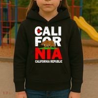 Cali California Republic Logo Kids Hoodie thumb 3