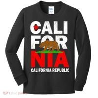 Cali California Republic Logo Kids Long Sleeve Shirt thumb 0