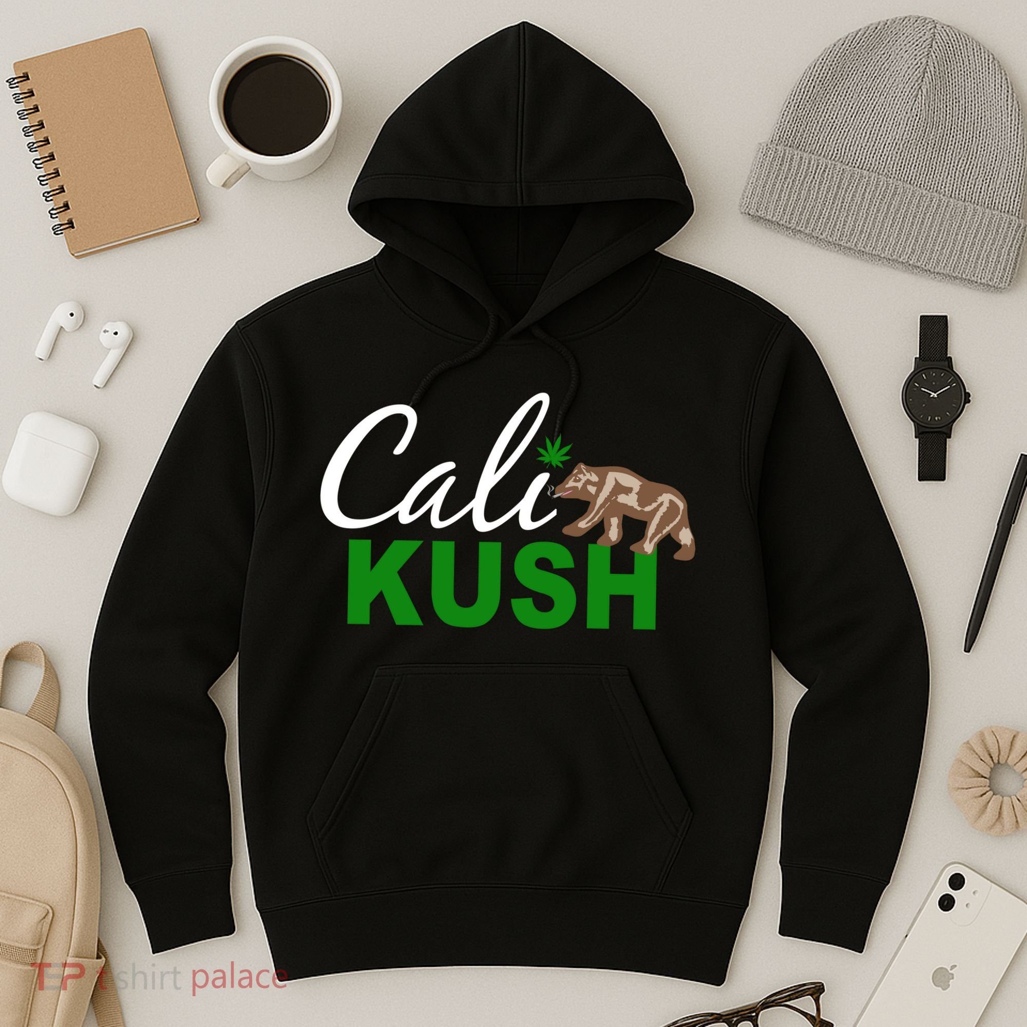 Cali Kush Weed California Republic Hoodie
