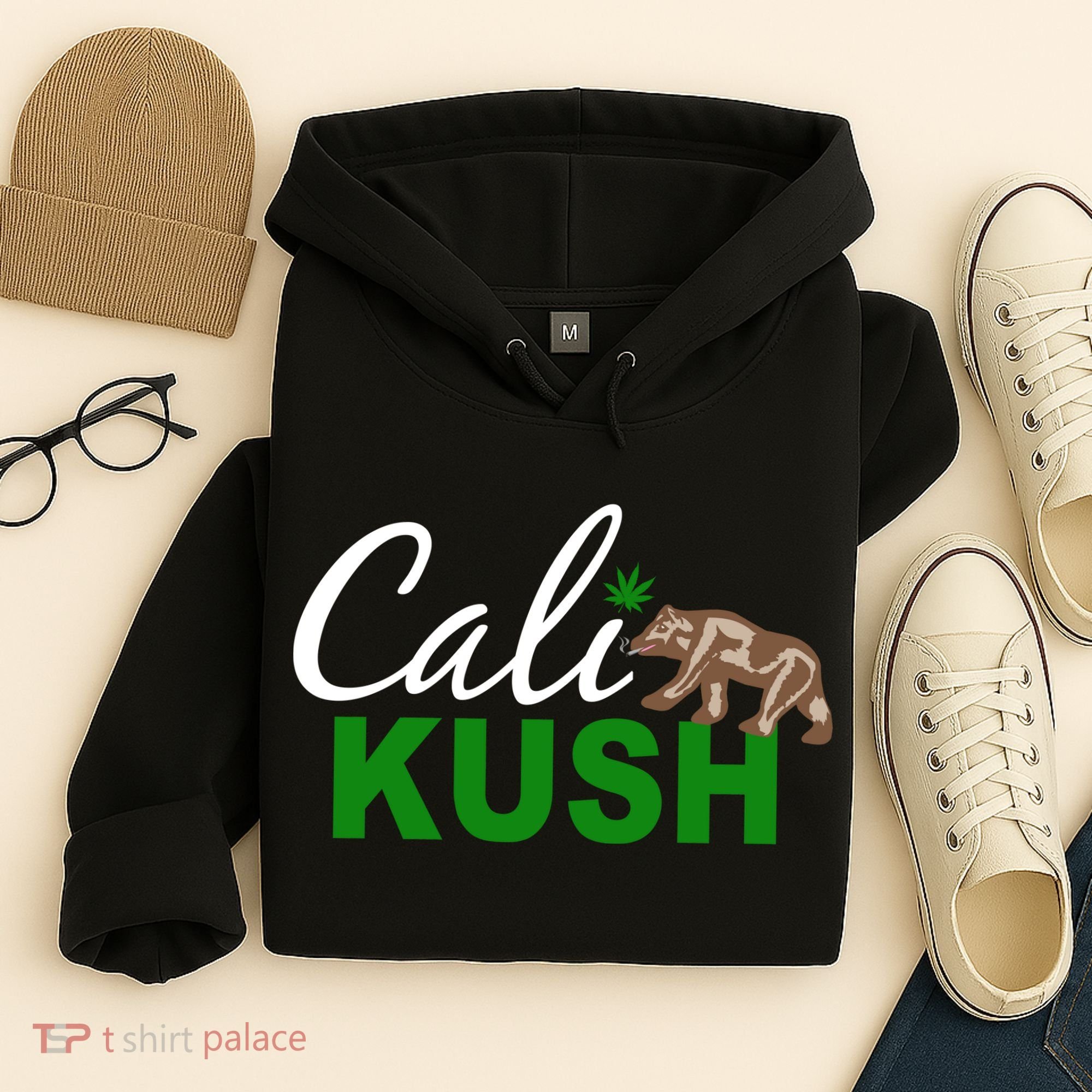 Cali Kush Weed California Republic Hoodie