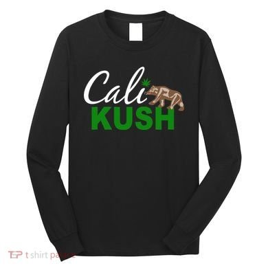 Cali Kush Weed California Republic Long Sleeve Shirt