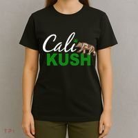 Cali Kush Weed California Republic T-Shirt thumb 4