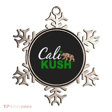 Cali Kush Weed California Republic Ornament