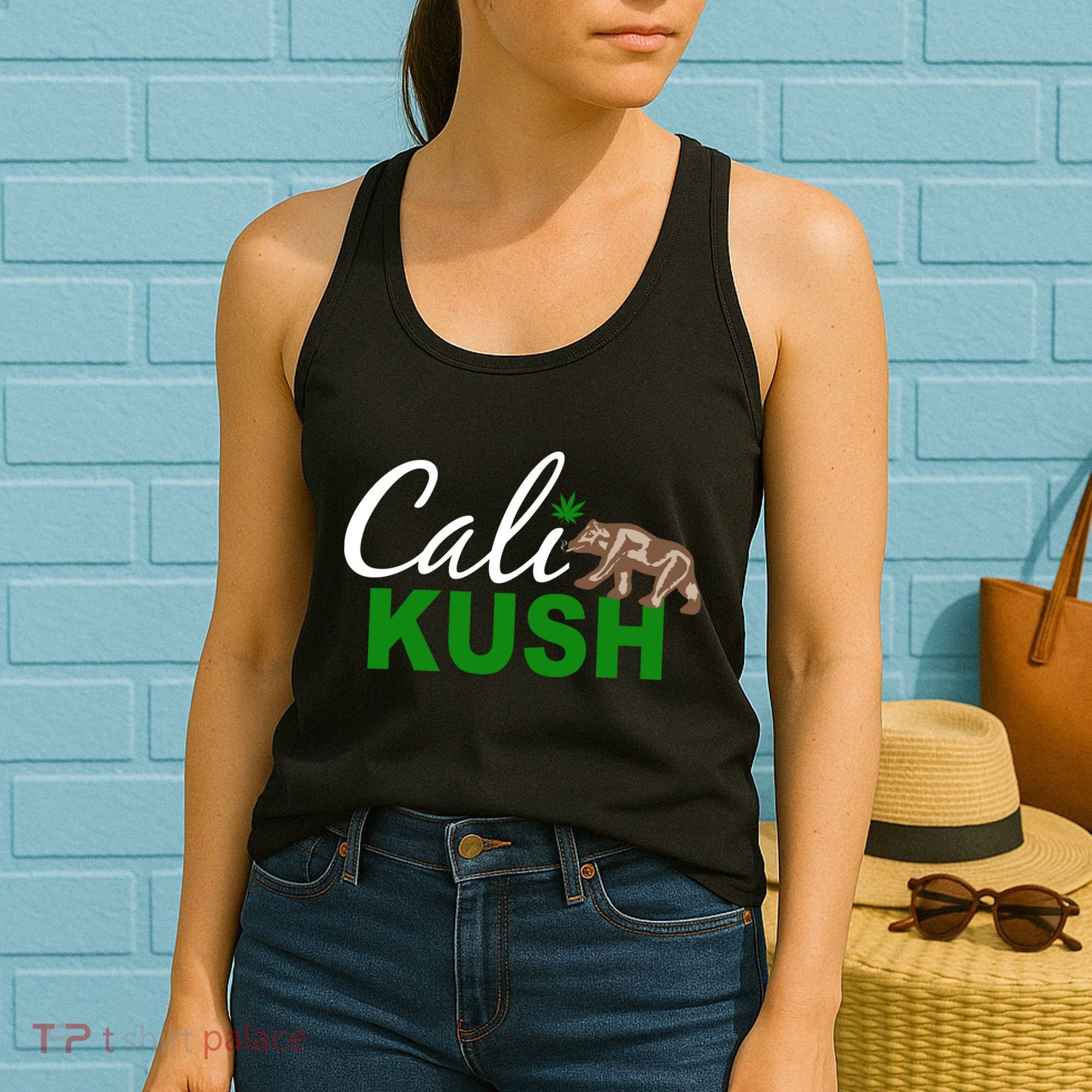Cali Kush Weed California Republic Women's Tank Top