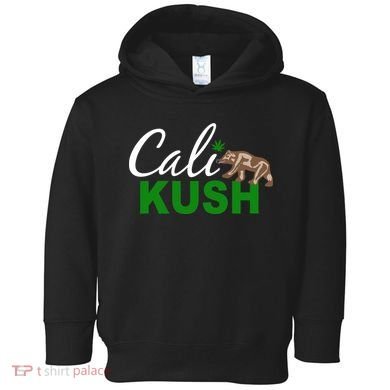 Cali Kush Weed California Republic Toddler Hoodie