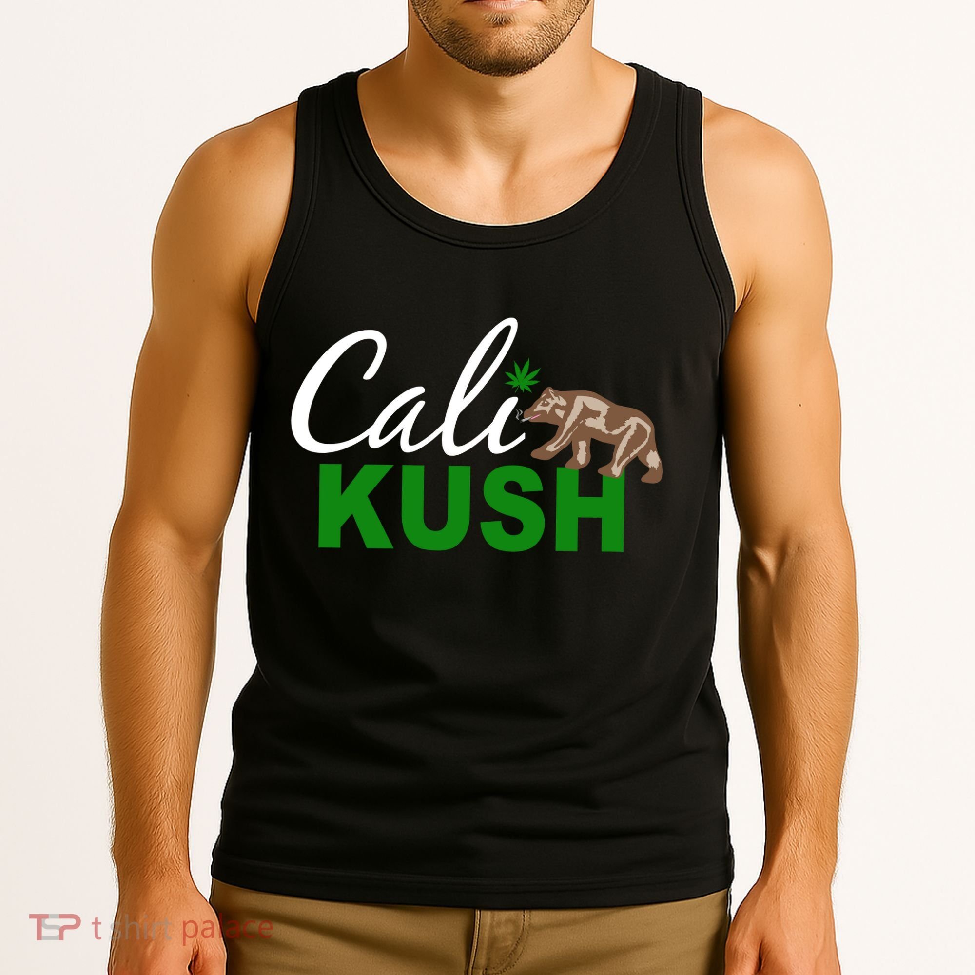 Cali Kush Weed California Republic Tank Top