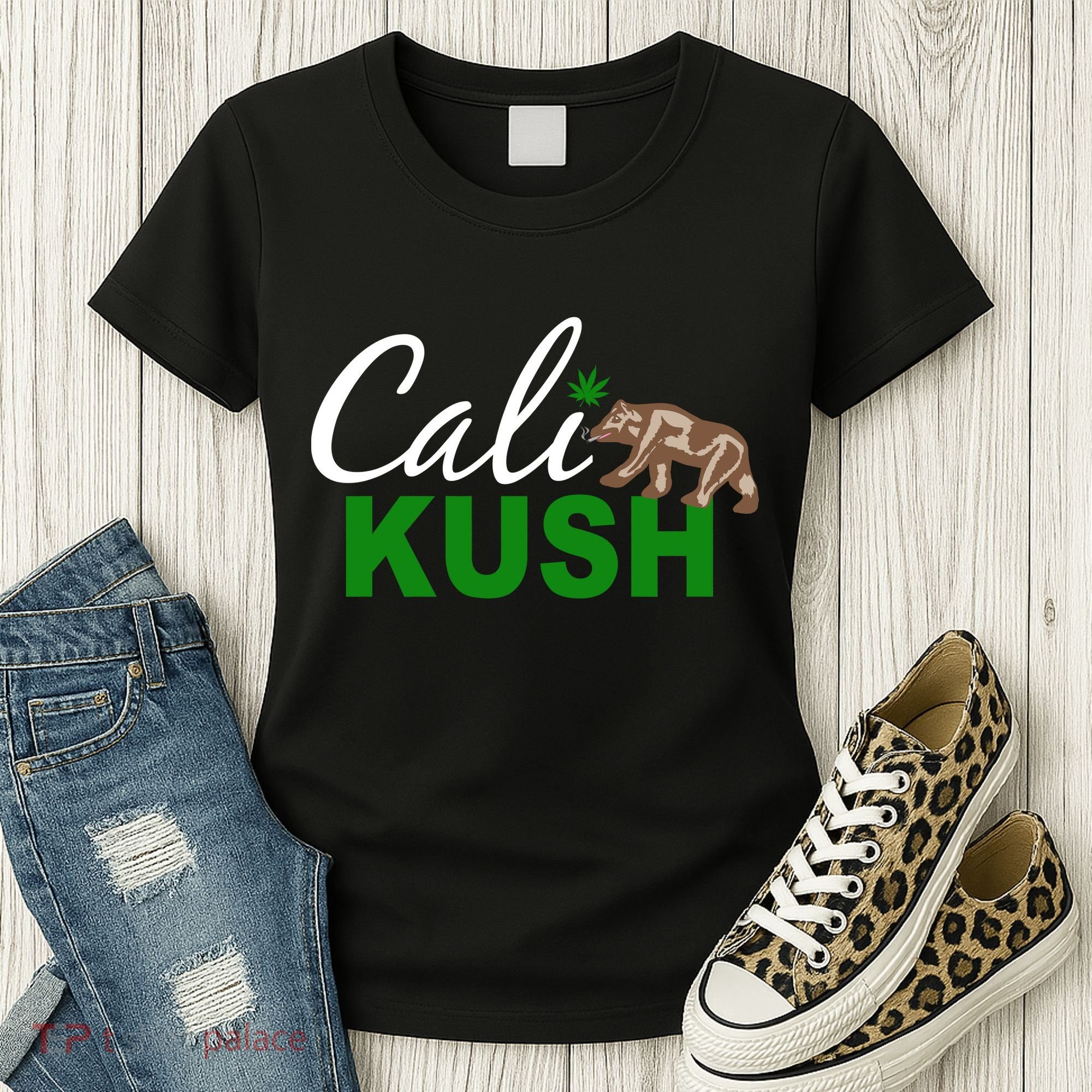 Cali Kush Weed California Republic Women's T-Shirt