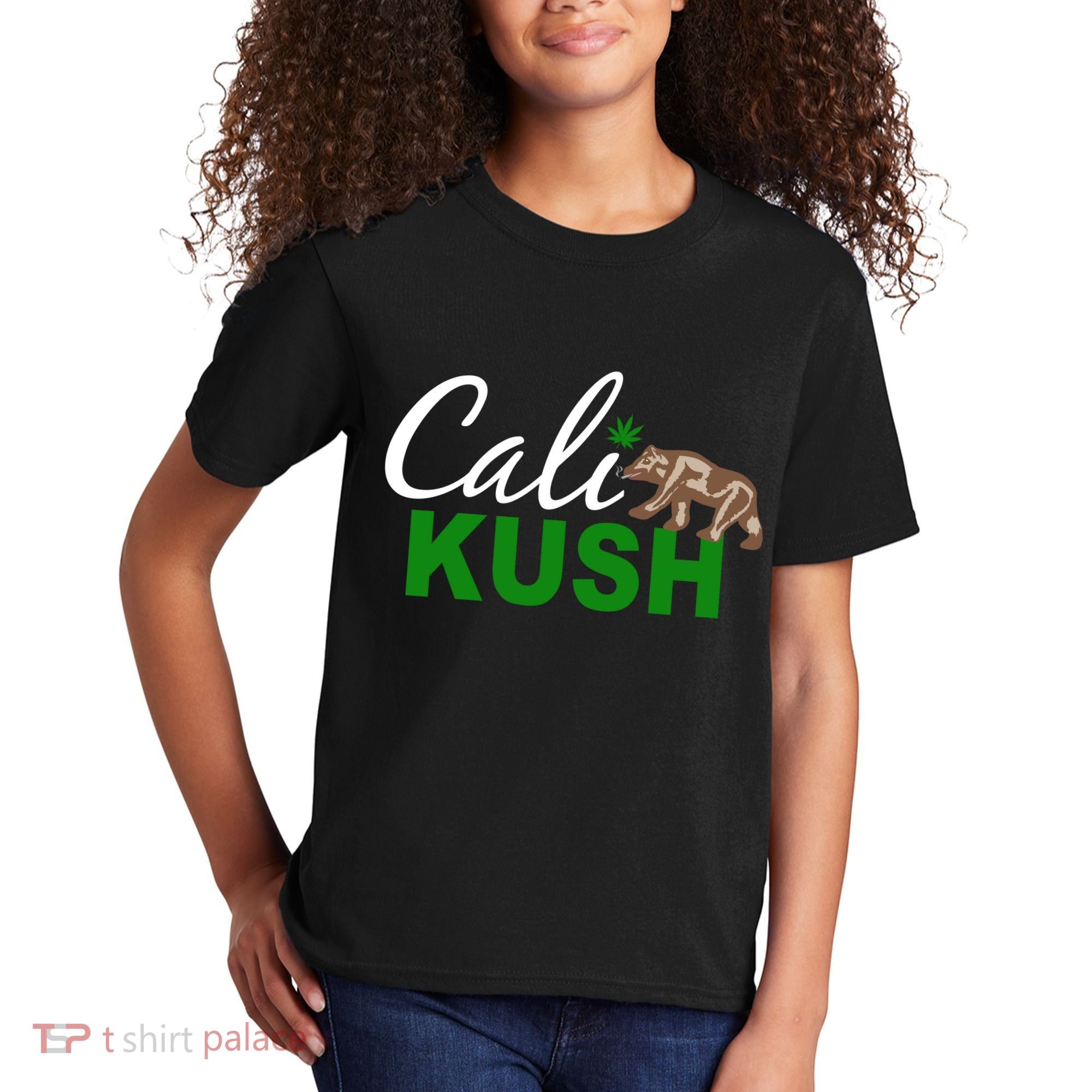 Cali Kush Weed California Republic Kids T-Shirt