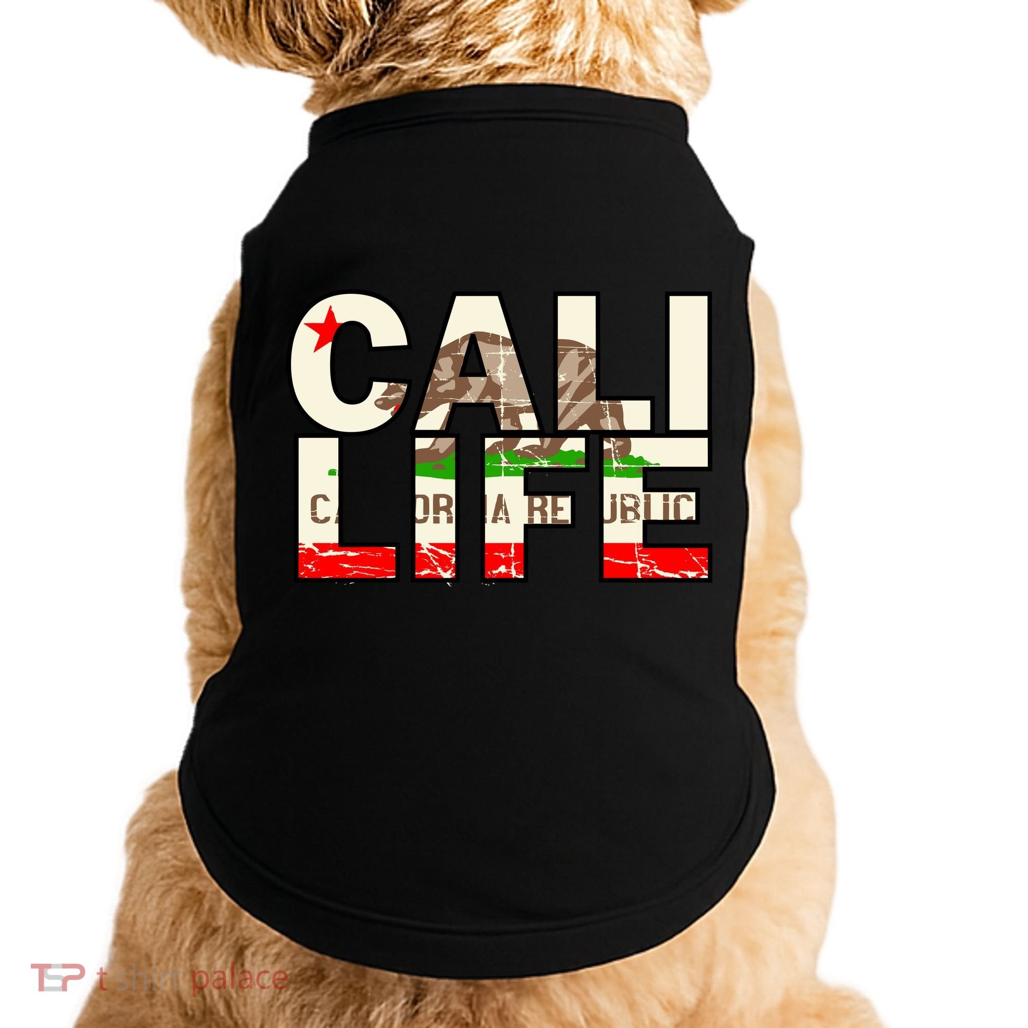 Cali Life Logo Flag Doggie Tank